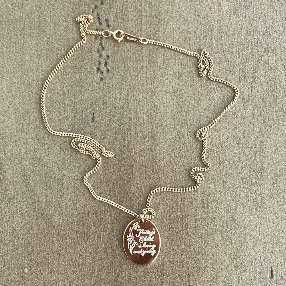 Friday’s Child necklace